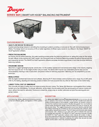 Thumbnail of document Data Sheet - Series SAH SMART Air Hood® Balancing Instrument